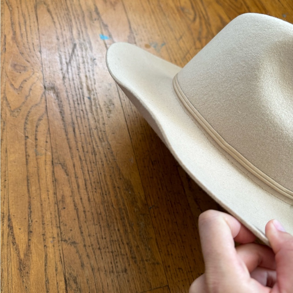 Gigi Pip Cream Wool Hat 57 - Picture 5 of 11